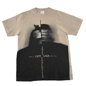 Lady Gaga T Shirt M Gradient Mayhem In The Desert Coachella Exclusive NEW *flaws